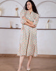 Sydney Maxi Shirt Dress - Strawberry - Hi Handmade
