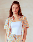 Sydney Sparkle Shirt - Coral - Hi Handmade