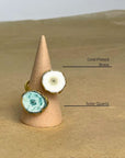 Two Stone Solar Quartz - Ring - Hi Handmade
