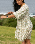 Dahlia White Dia Midi Dress