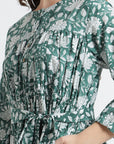 Sahiba Block Print Dress - Desert