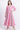 Panelled Cotton Maxi Dress - Pink