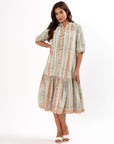 Sara Shirt Dress - Green