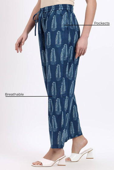 Bella Straight Pant - Blue