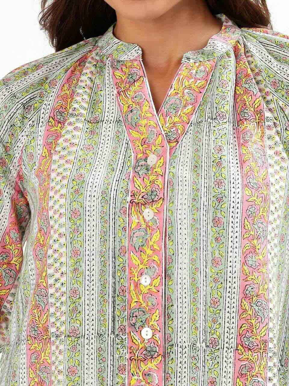 Sara Shirt Dress - Green