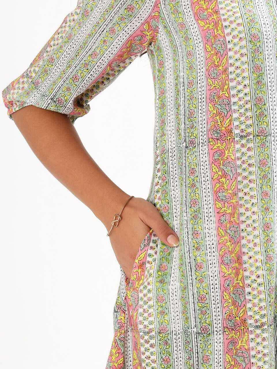 Sara Shirt Dress - Green