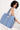 Cotton Tote Bag - Blue Daisy