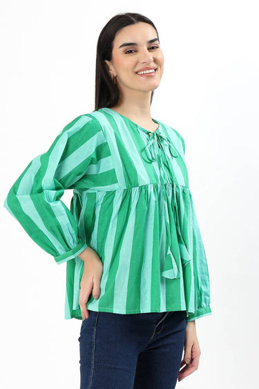 Dera Cotton Top - Green