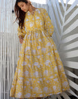 Boho Maxi Dress - Sun Yellow