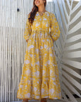 Boho Maxi Dress - Sun Yellow