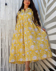 Maxi Shirt Dress - Sun Yellow