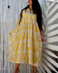 Maxi Shirt Dress - Sun Yellow