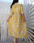 Maxi Shirt Dress - Sun Yellow