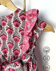 Adah Cotton Kids Dress - Pink - Hi Handmade