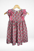 Adah Cotton Kids Dress - Pink