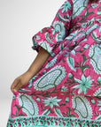 Adah Cotton Kids Dress - Pink - Hi Handmade