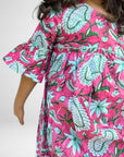 Adah Cotton Kids Dress - Pink - Hi Handmade