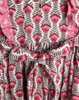 Adah Cotton Kids Dress - Pink - Hi Handmade
