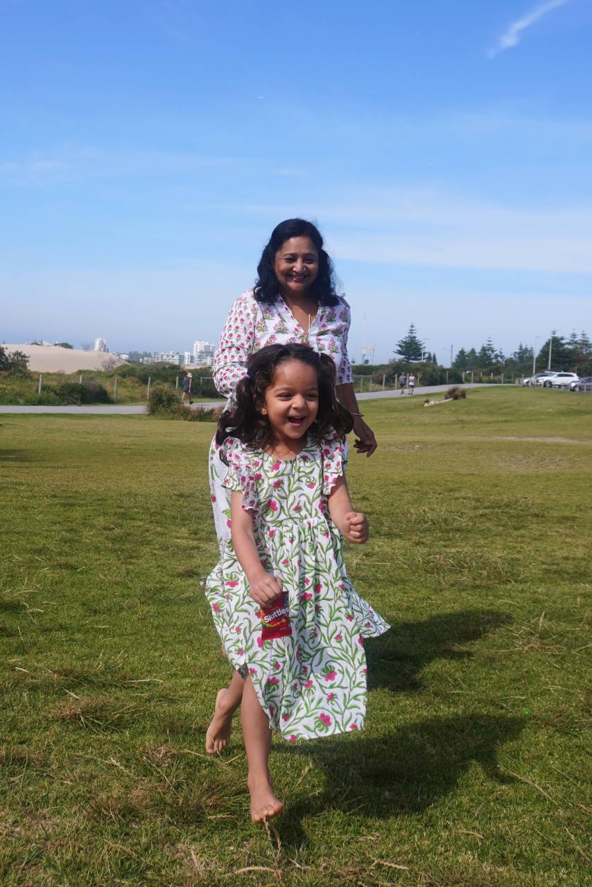 Adah Cotton Kids Dress - White - Hi Handmade