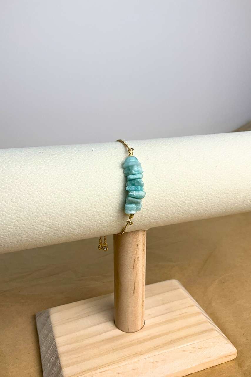 Aqua Amazonite - Bracelet - Hi Handmade