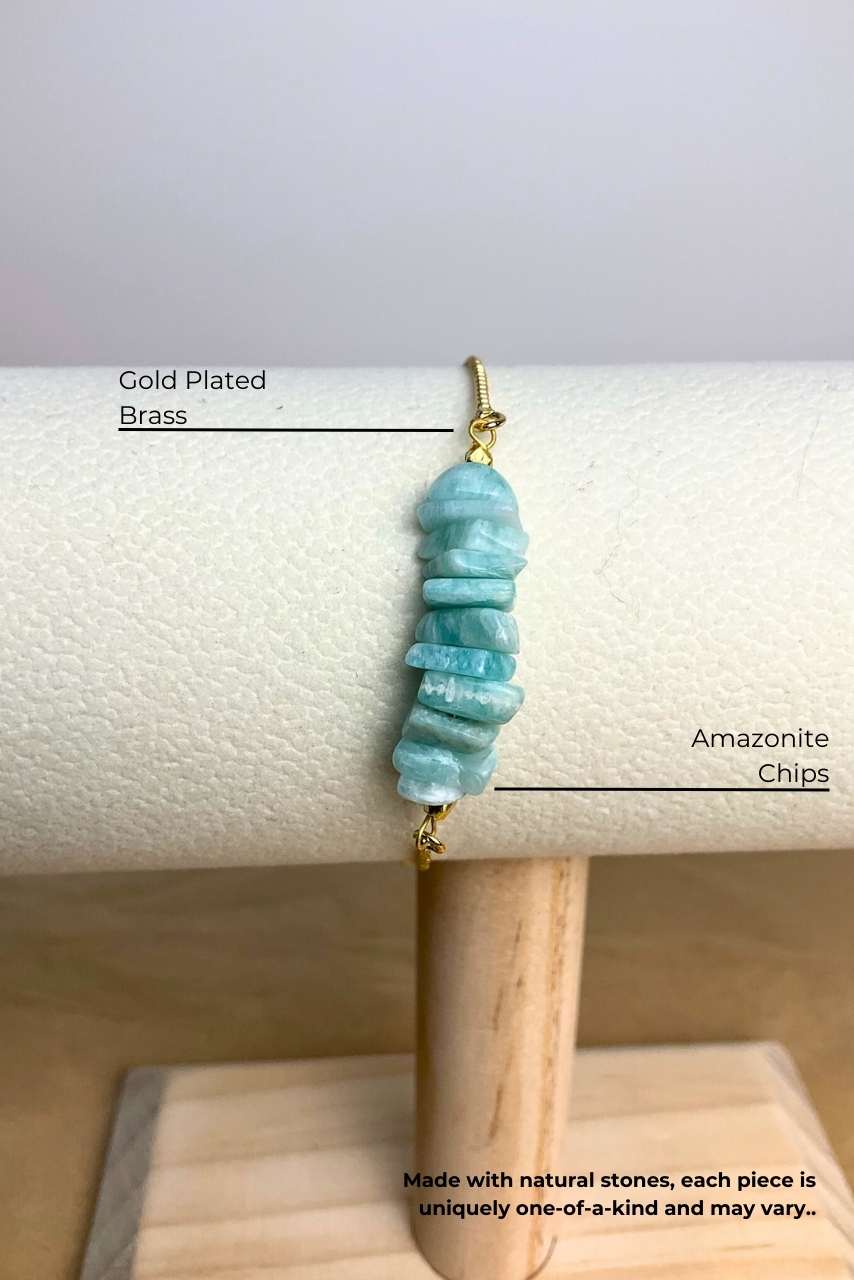 Aqua Amazonite - Bracelet - Hi Handmade