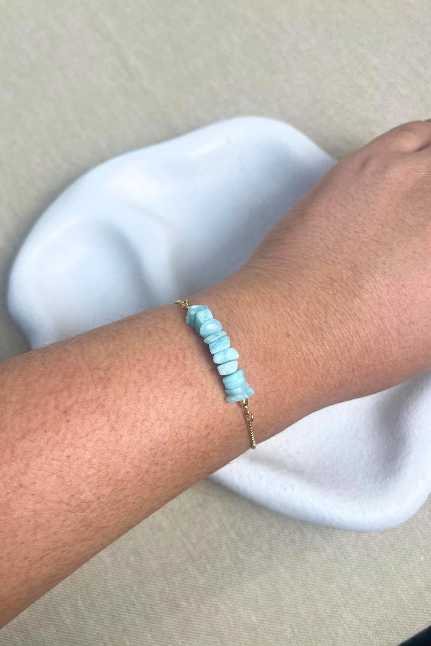 Aqua Amazonite - Bracelet - Hi Handmade