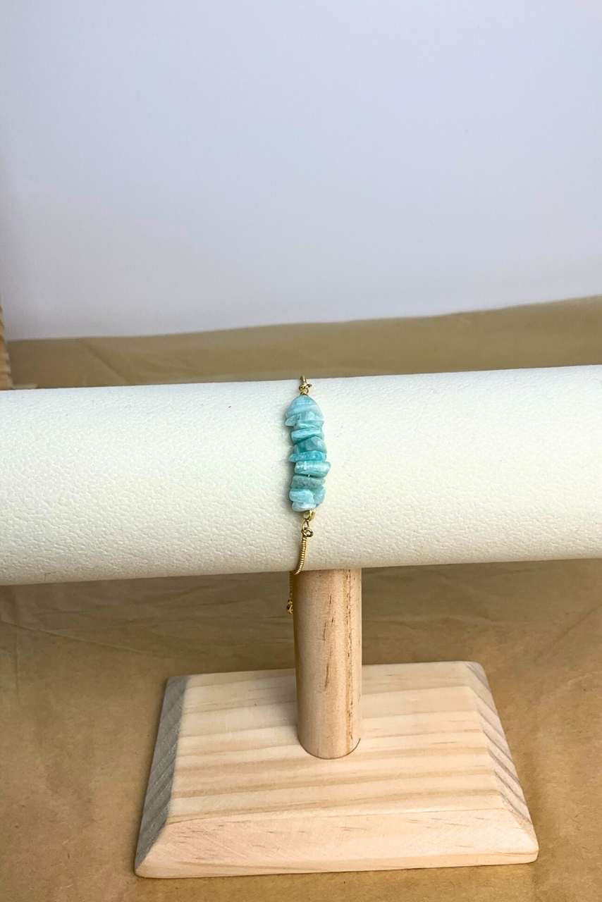 Aqua Amazonite - Bracelet - Hi Handmade