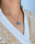 Aqua Solar Quartz - Necklace - Hi Handmade