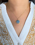 Aqua Solar Quartz - Necklace - Hi Handmade