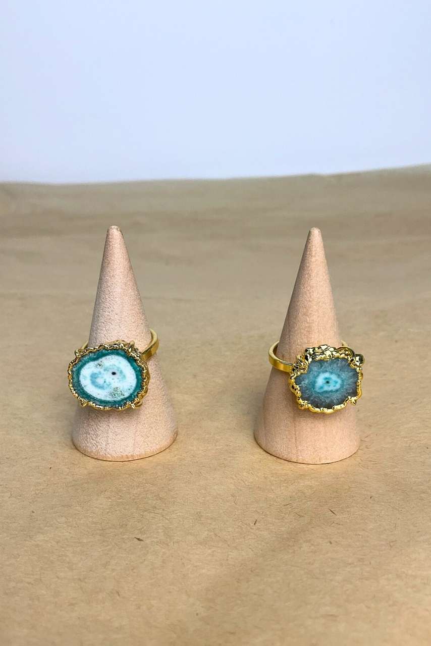 Aqua Solar Quartz - Ring - Hi Handmade