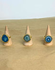 Aqua Solar Quartz - Ring - Hi Handmade
