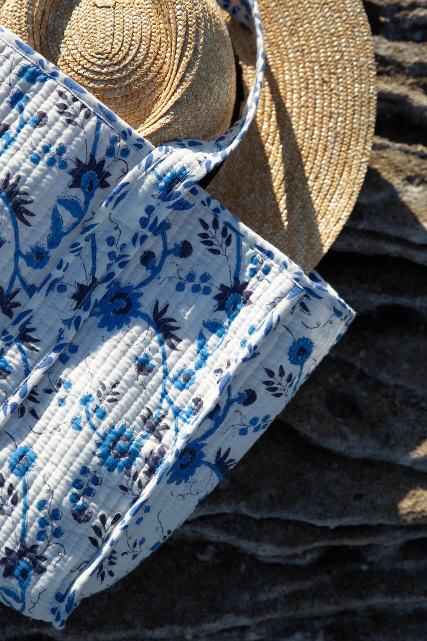 Beach Bag - Ditsy Floral - Hi Handmade