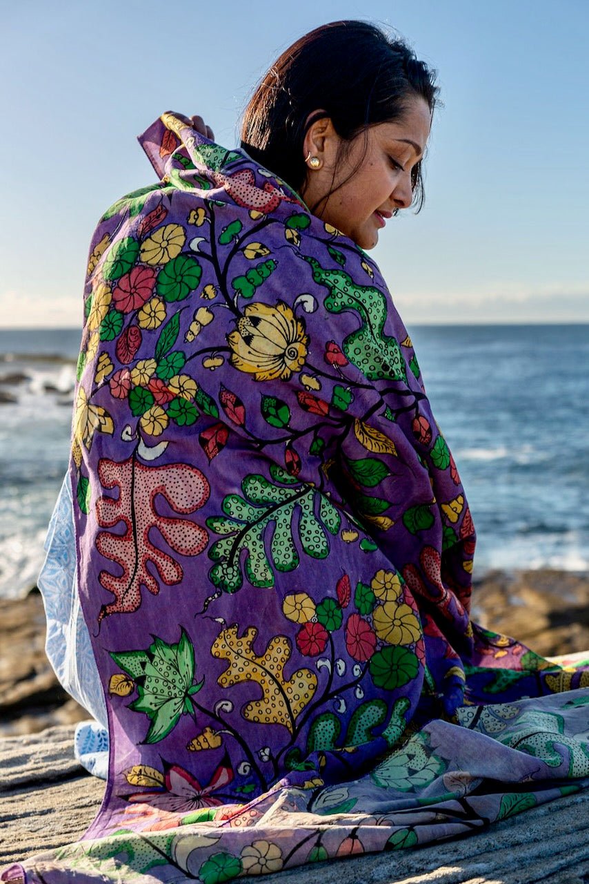 Beach Sarong - Viva Violet - Hi Handmade