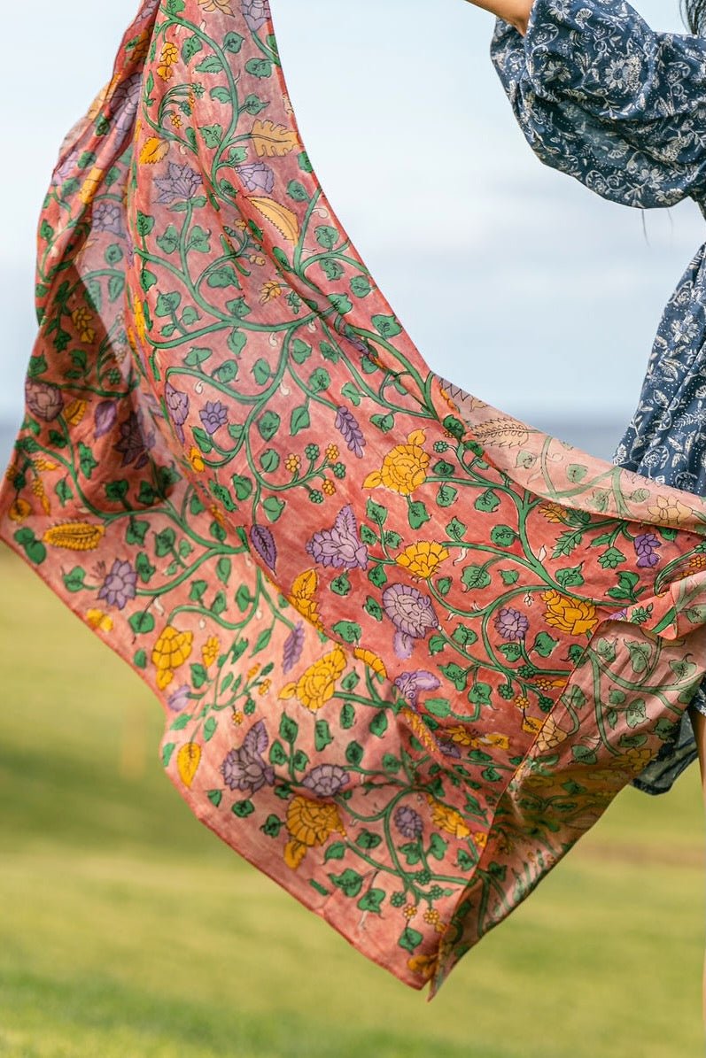 Beach Sarong - Watermelon Pink - Hi Handmade