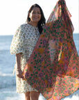 Beach Sarong - Watermelon Pink - Hi Handmade