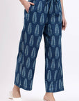 Bella Straight Pant - Blue - Hi Handmade