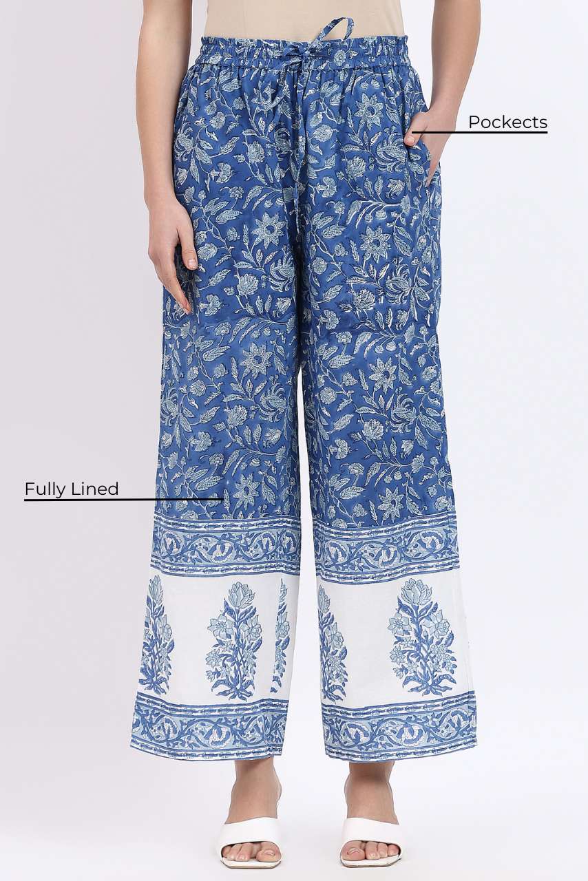 Bella Straight Pant - Ocean - Hi Handmade