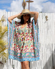 Boho Short Beach Kaftan - Hosier Lane - Hi Handmade