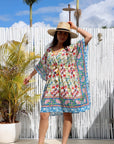 Boho Short Beach Kaftan - Hosier Lane - Hi Handmade