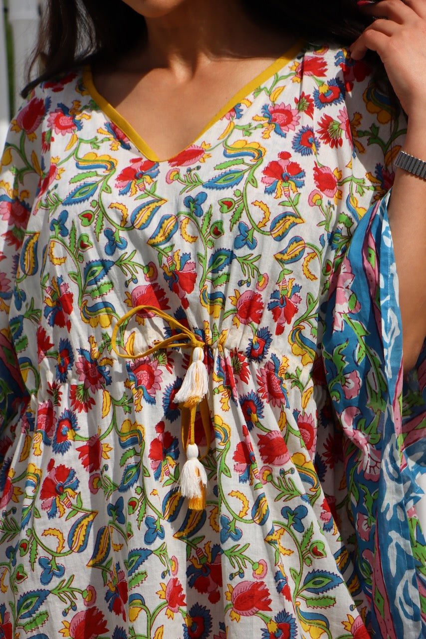 Boho Short Beach Kaftan - Hosier Lane - Hi Handmade