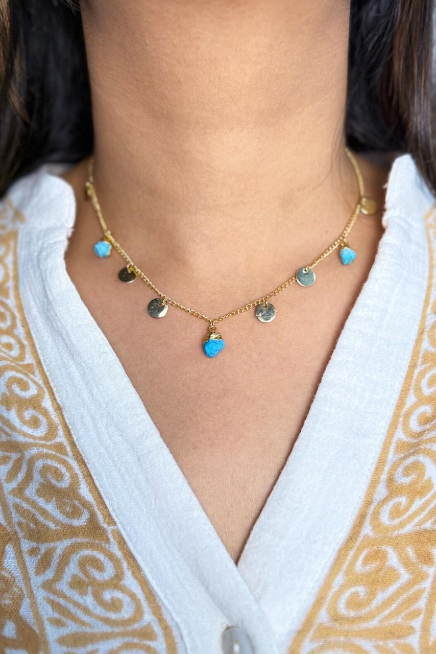 Calm Turquoise - Necklace - Hi Handmade