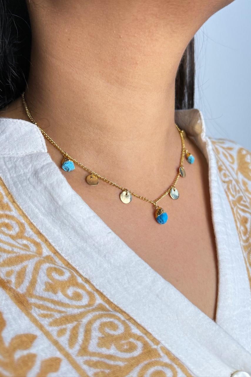 Calm Turquoise - Necklace - Hi Handmade
