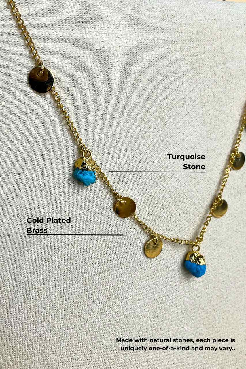 Calm Turquoise - Necklace - Hi Handmade