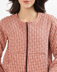 Cara Cotton Quilted Jacket - Argyle Sand - Hi Handmade