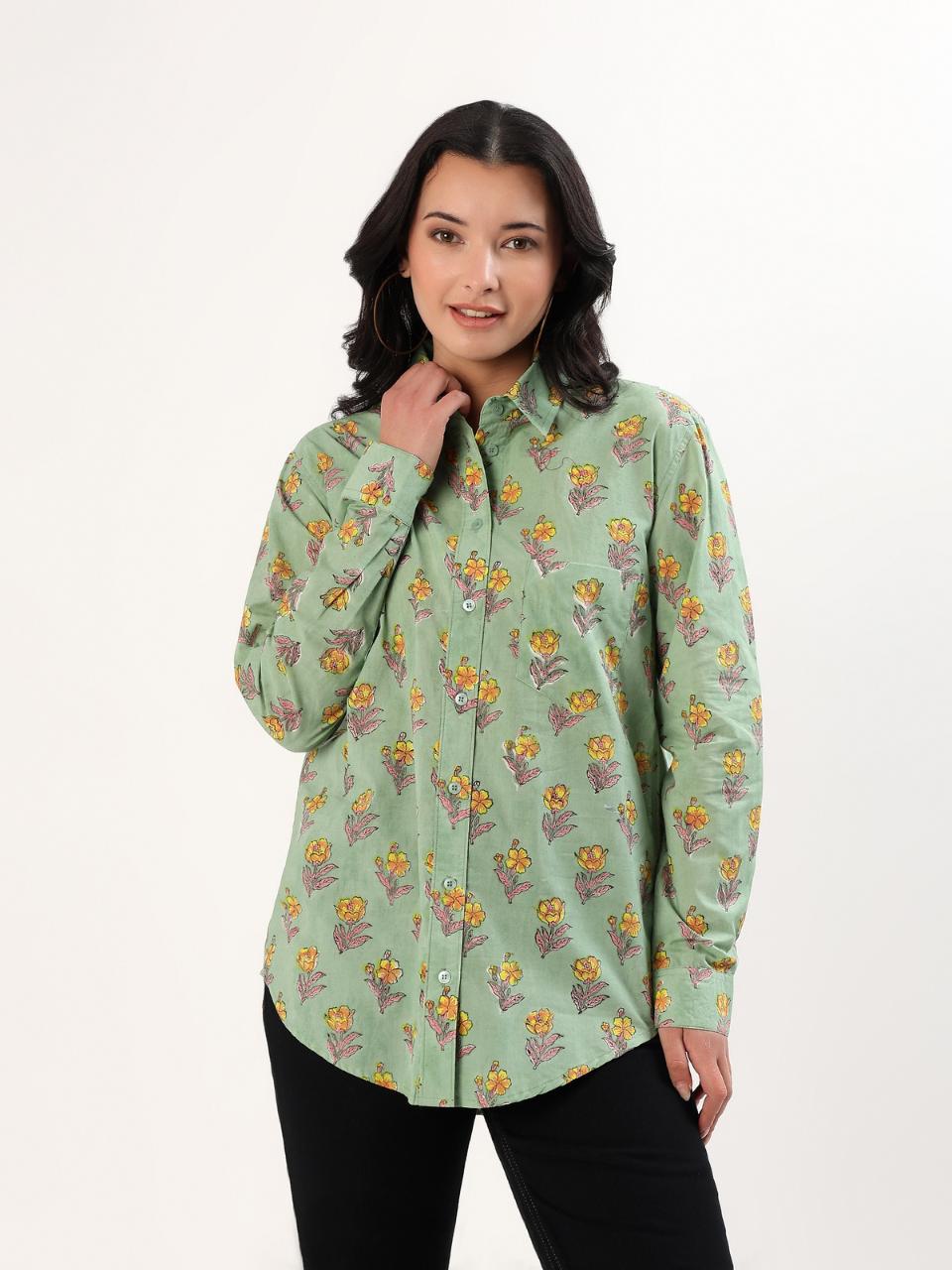 🎁 Classic Cotton Shirt - Buttercup (100% off) - Hi Handmade
