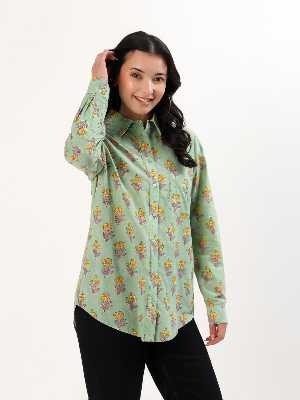 Classic Cotton Shirt - Buttercup - Hi Handmade