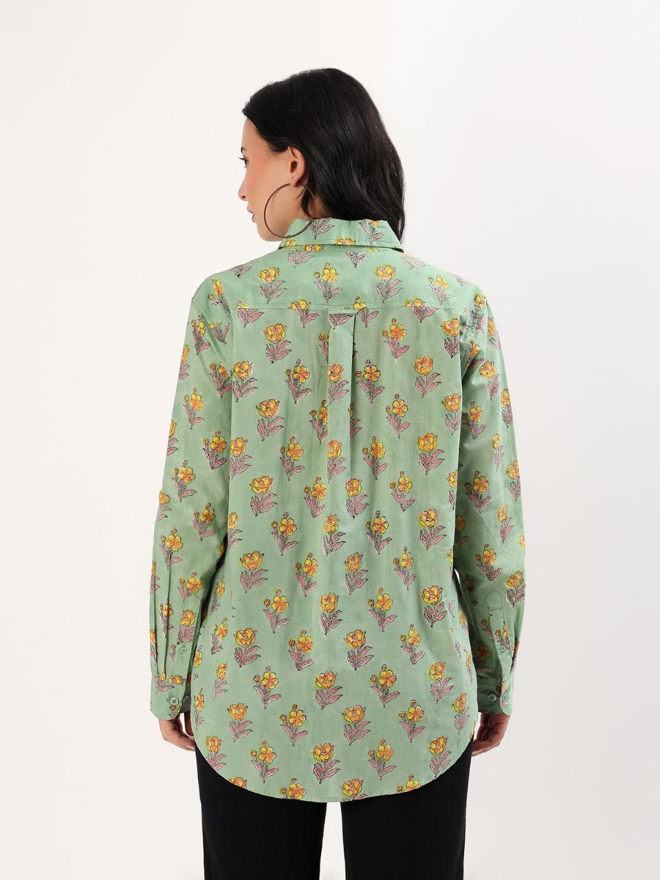 Classic Cotton Shirt - Buttercup - Hi Handmade