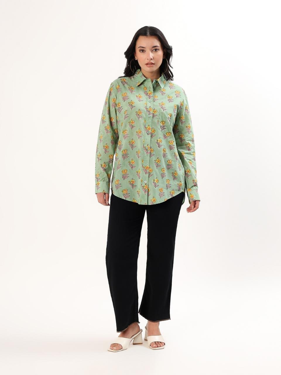 Classic Cotton Shirt - Buttercup - Hi Handmade