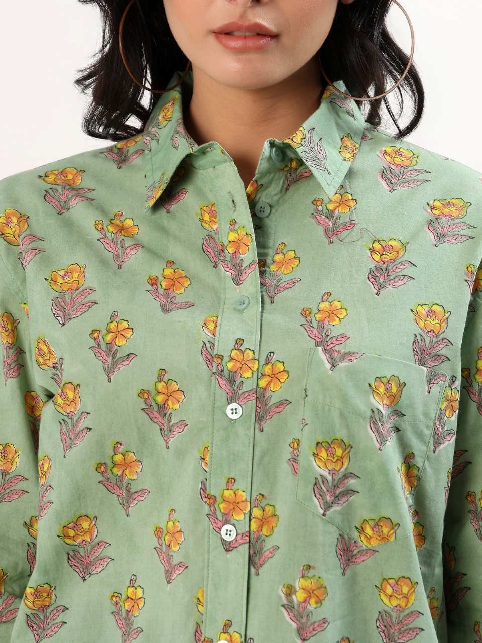Classic Cotton Shirt - Buttercup - Hi Handmade