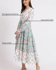 Cotton Dress Maxi - White - Hi Handmade